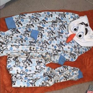 Olaf fuzzy onesie